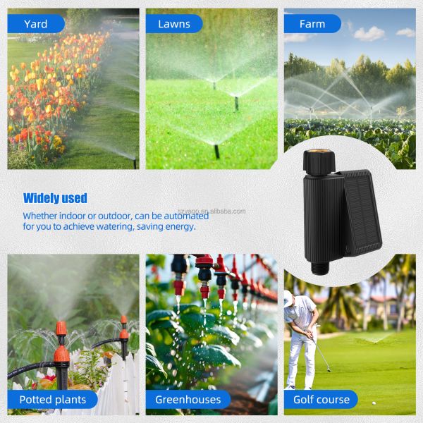Solar-Powered Smart Irrigation System with Tuya Smart Control and IP65 Waterproof Soil Moisture Sensor Kit