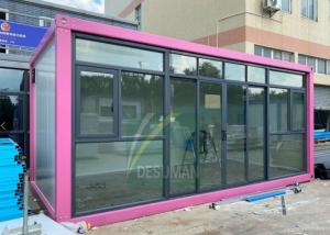 China Labor Camp Glass Curtain Wall Detachable Container House wholesale