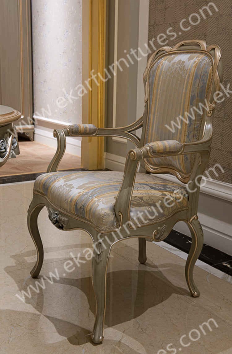 Mediterranean style wood design royal dining chairs FY-105