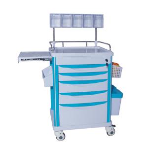 China Multi Layer Raised Edge Hospital Emergency Trolley wholesale