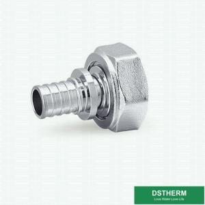 China Female Threaded Coupling Slide Brass Fittings Chrome Plated 15mm wholesale