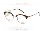 Fashionable Unisex Parim Eyeglasses Frames Light Half Frame Round Eye