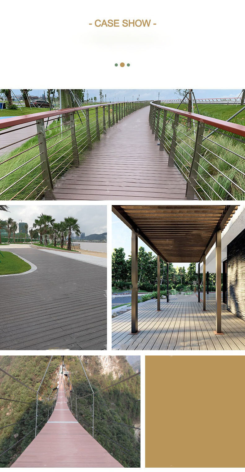 3D Deep Embossed WPC Decking Boards 145x22mm Decking Gray Engineering Garden