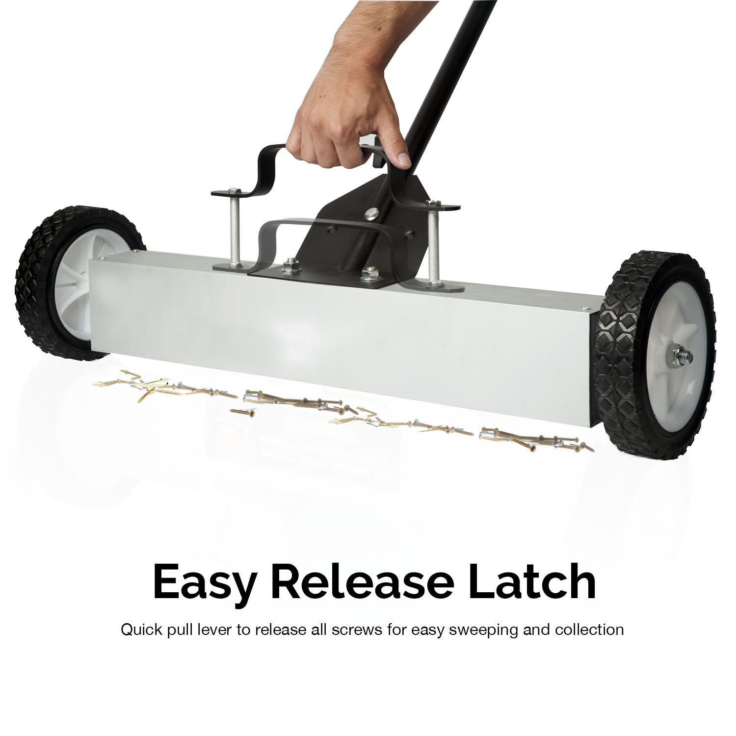 Light Hand Push Type Metal Street Sweeper for Customer's Road Magnet Sweeping