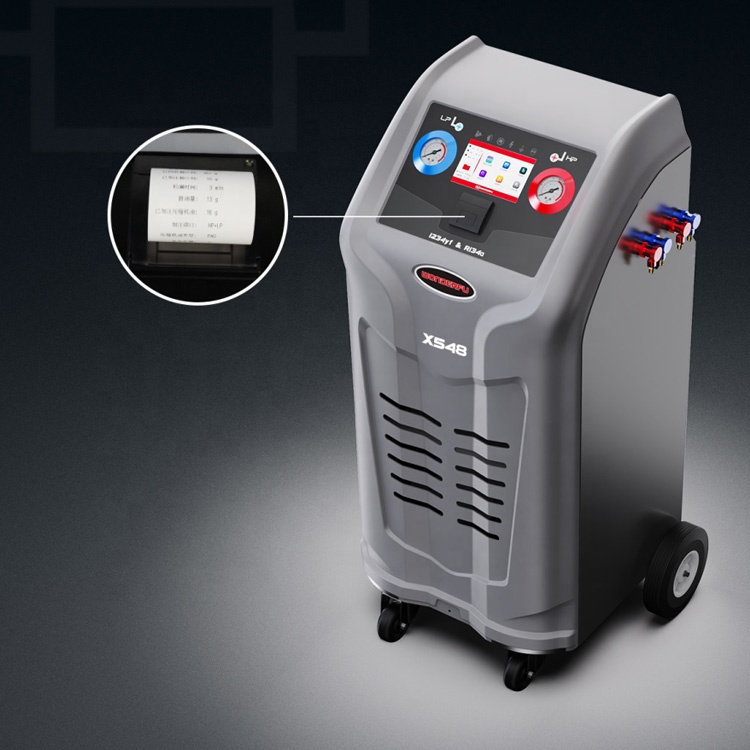 Metal AC Recovery Recharge Machine For R134A And R1234YF Gas Recycling