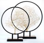 Creative Tree Shape Art Metal Antique 580mm Home Statue Decor