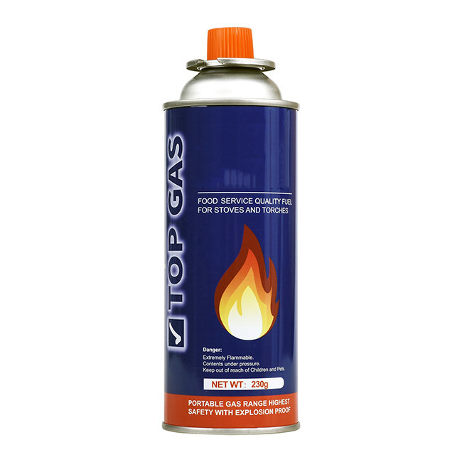 Outdoor Cooking Butane Fuel Canister 400ml Capacity For For Cassette Stove