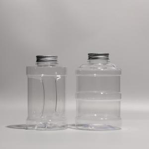 China Disposable Clear Plastic PET Bottle 500ml With Aluminum Caps For Cold Juice Storage wholesale