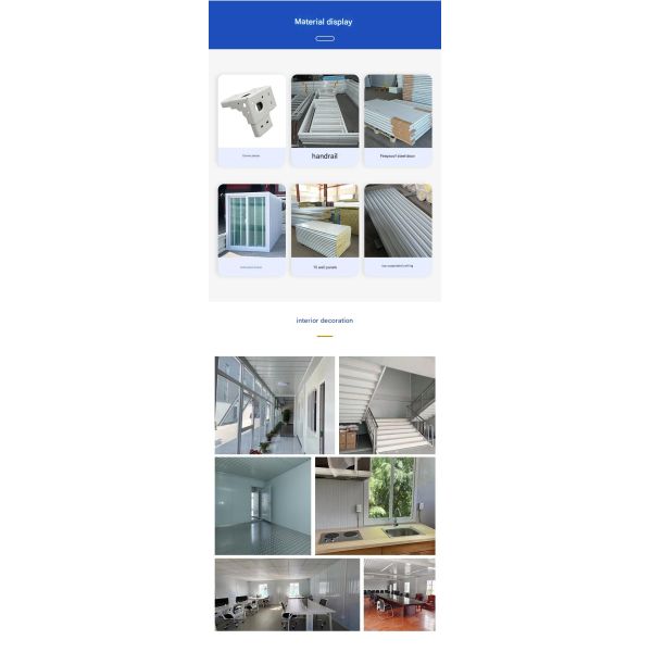 Sandwich Panel Modified Shipping Container House for Convenient Relocation