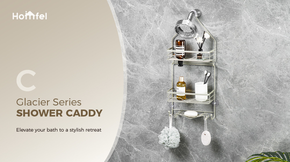 Hanging Bathroom Organizer Shower Shelf for Inside Shower No Drilling Racks Over Showerhead Rack Shower Caddy
