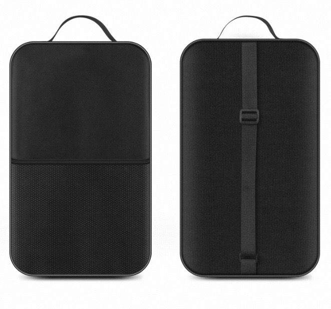 Black Pickleball Paddle Bag Waterproof Oxford Cloth Bag For Outdoor Activities