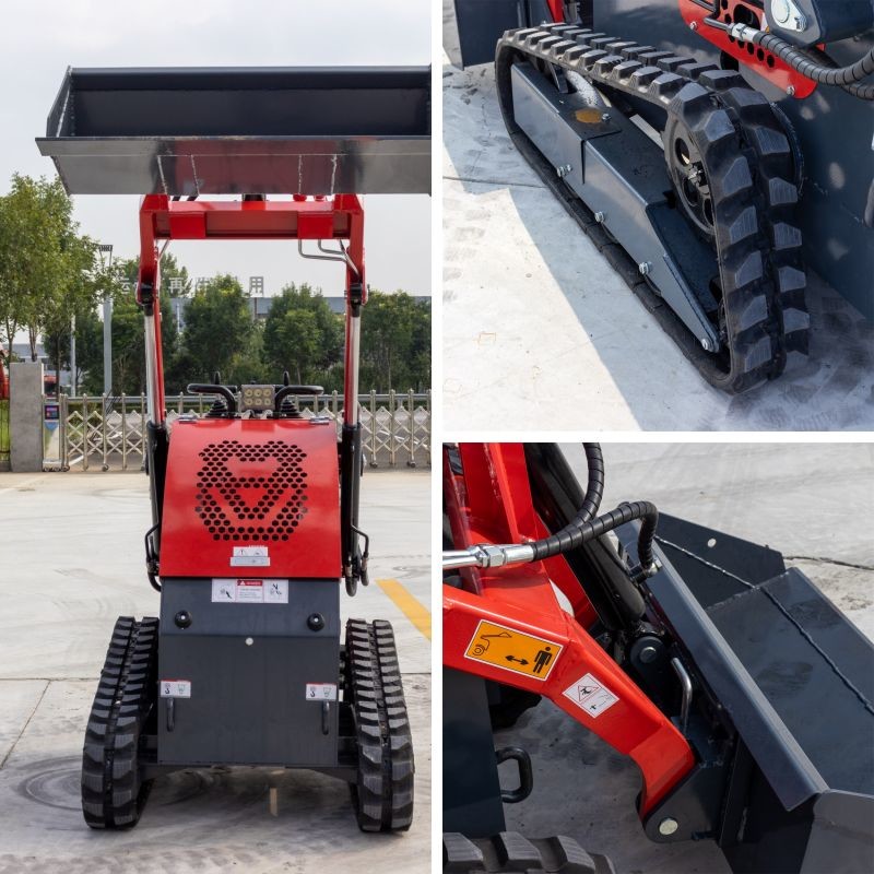 Wheel Drive 13.5hp Mini Steer Loader For Farm Work