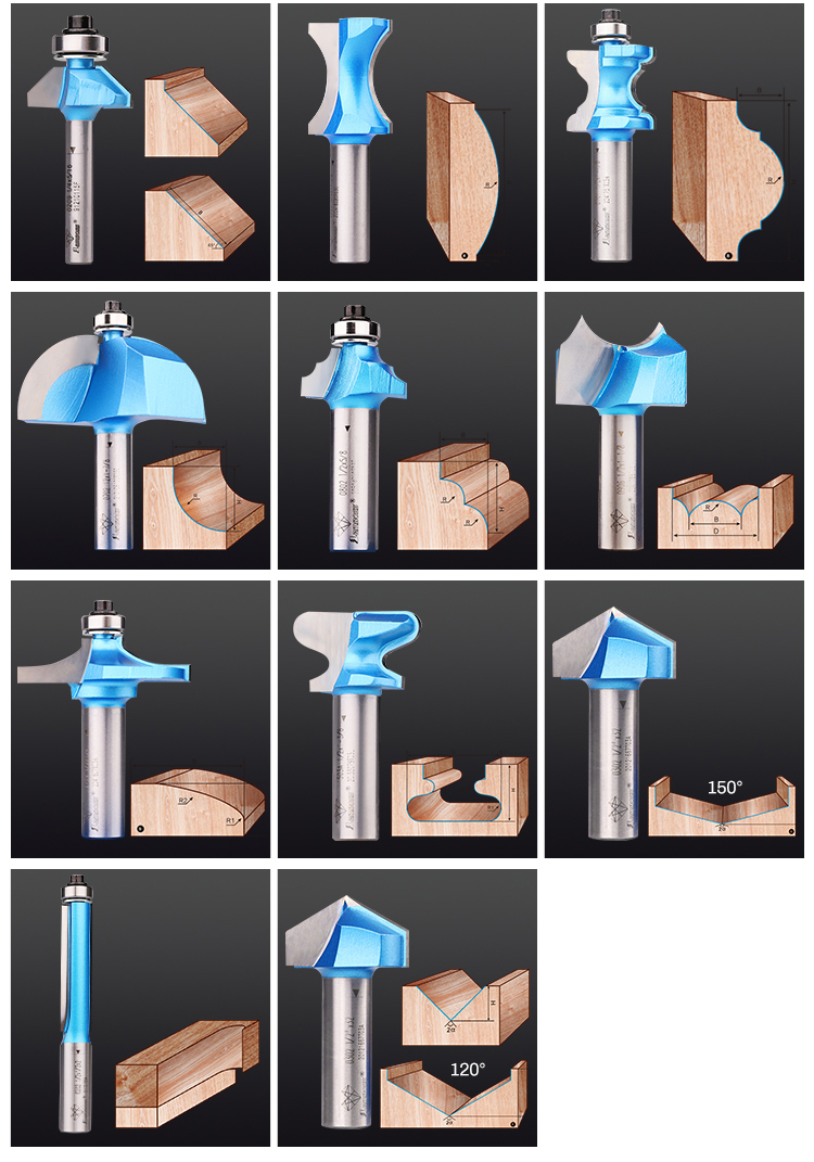 Wear Resistant Carving Bits For Router Multifunctional Portable