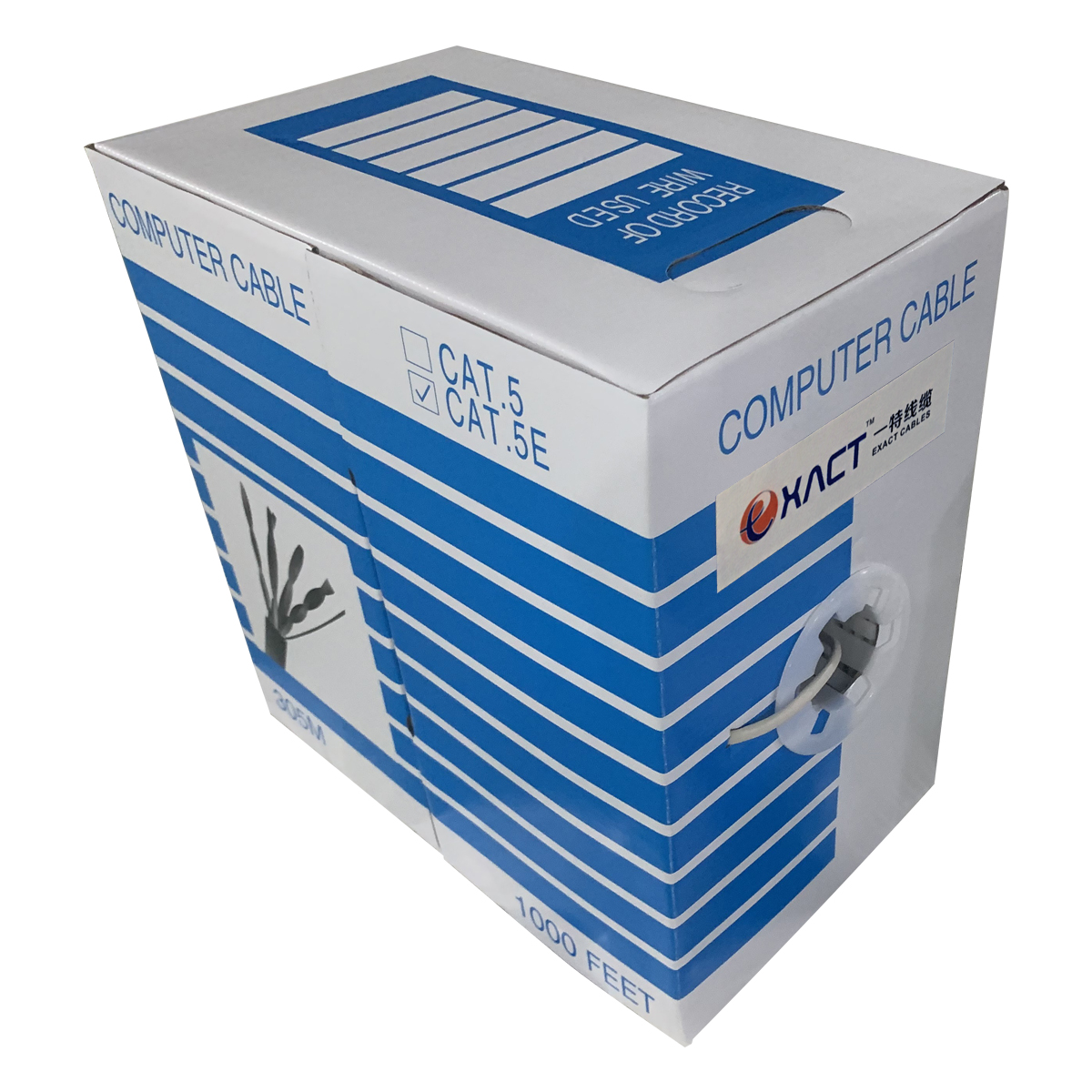 Cat 6e Cat6 Cable Network FTP UTP Cat6e Cat6 305m 1000Ft Ethernet PVC Cover Material