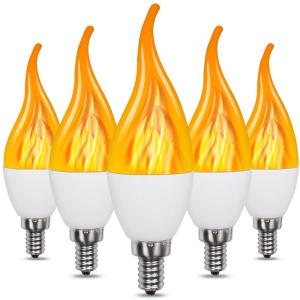 China E14 Outdoor Courtyard Led Flame Light Bulb 1500k 2w Fire Looking Light Bulbs wholesale