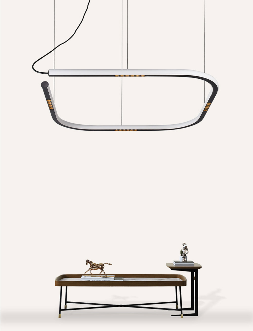 Modern Designer LED Pendant Lighting Nordic Brief Liner Pendant Lamp Anti-Dazzle Hanging Light(WH-MI-457)