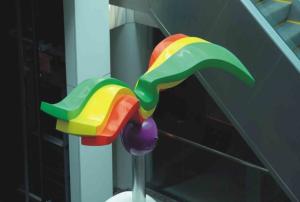 China Decoration Painted Abstract Garden Sculpture Public Art Stainless Steel wholesale