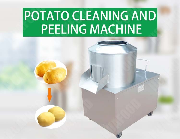 150-200kg/H Potato Washing And Peeling Machine potato skin peeler