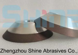 China 4 Inch 100mm CNC Grinding Wheels Polyimide Bond CBN Flute Grinding wholesale