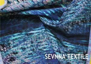 China Semi Dull Lycra Spandex Fabric , Vanish Patterned Lycra Stretch Fabric wholesale