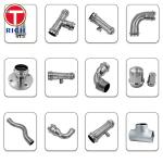 304 Stainless Steel Equal Tee CNC Machining Compression Pipe Fittings