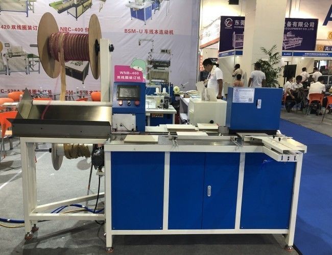 CE 5-8 Bar Double Loop Wire Binding Machine 800-1500books/Hour Speed