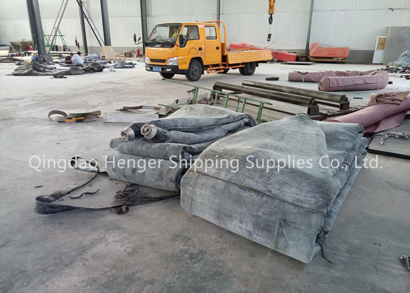 D15 L12m 8layers Marine Rubber Airbags For Ship Launching Marine Lifting