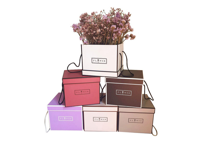 Recyclable Cardboard Flower Boxes , Cardboard Flower Gift Box Water Proof