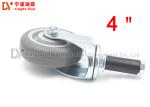 3 / 4 Inch Industrial Caster Wheels , Hard Rubber Caster Wheels Without Noise /