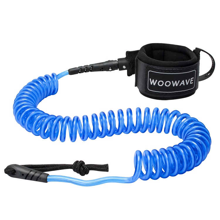 Surfboard Leash 6ft 7mm Thick Wire Rope for Lakes Rivers Stainless Steel Double Swivels