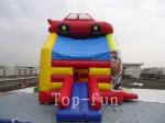 PVC Fireproof Commercial Inflatable Bouncers For Kids Jumping Car Houses