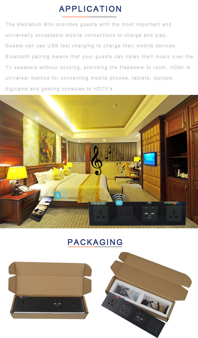 Aluminum Brushed Wall Socket Plate with USB outlet/Media Socket with Power Plug