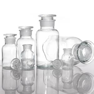 China OEM Small Glass Reagent Bottles Apothecary Medicine Jars Bulk wholesale