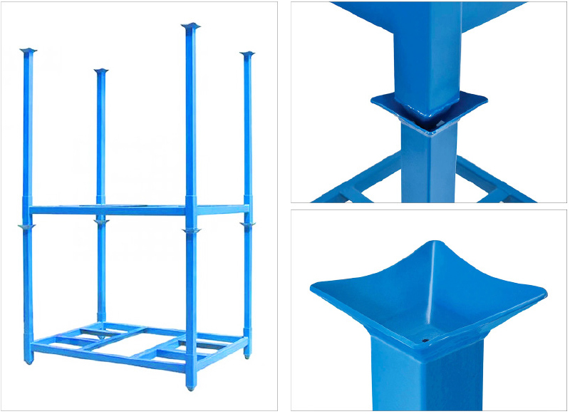 Square Tube Pallet Stacking Rack