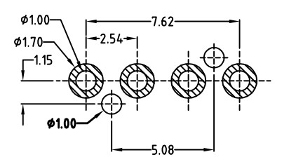 3A Spring Loaded Contact Connector 6 Pin 2.54 Mm Pitch Connector Male And Female