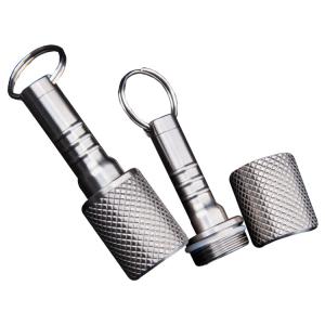 China Small Size Pure Titanium Sealed Cabin Pill Box Capsule wholesale