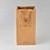 China Brown 20*8*38cm 350g Kraft Paper Wine Bags wholesale