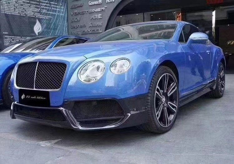 For Bentley Continental GT Carbon Fiber Body Kit Continental GT Upgrades VORS Style Front and Rear Bumper Spoilers