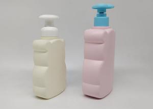 China 400ml Square Lotion Pump Squeeze PE Bottle For Shampoo wholesale