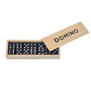 China Travel Game 28Pcs Wooden Domino Blocks Board Early Education wholesale