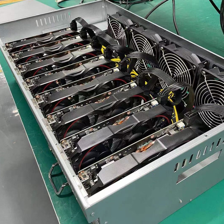 8 Cards Ethereum Mining Device 1660S 2060S 3060 3060Ti 3070 588 5700 Graphics Card