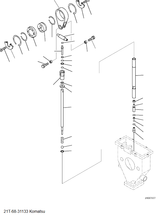 Excavator Hydraulic Parts 21T6831133 21T-68-31133 Grease Pump for Komatsu Pump Assembly PC2000-8 PC2000 Construction Machinery Parts Aftermarket