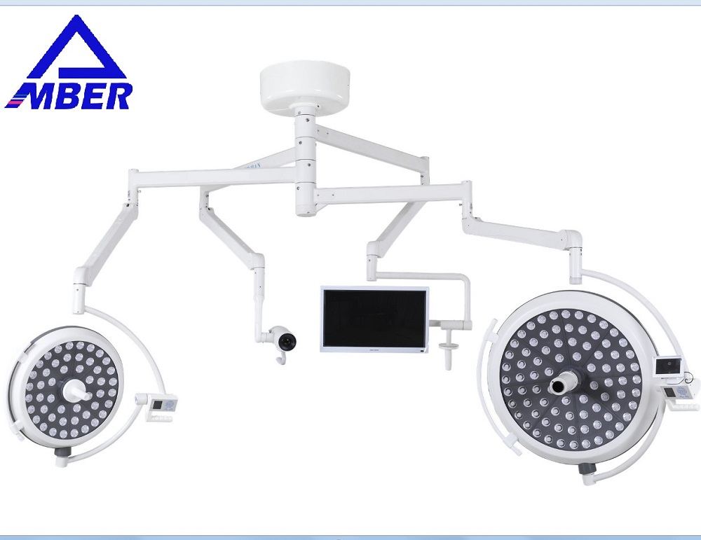 60000h Ceiling Mounted Surgical Light 5000K LED Operation Lamp ABS Material