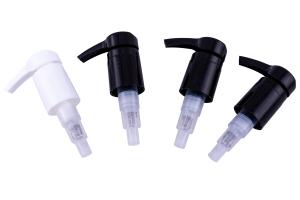 China 0.4cc Long Nozzle Sprayer Gold Silver Luxury 24/410 Plastic Aluminum Cream Lotion Pump wholesale