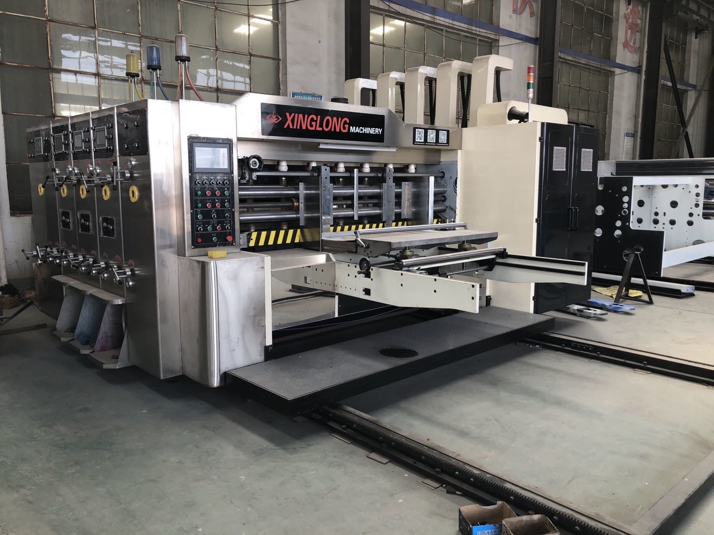 6 Color Carton Box Flexo Printer Slotter Machinery