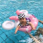 Unisex PVC Inflatable Swim Rings for Kids Rollover Prevention Tube Beach Party
