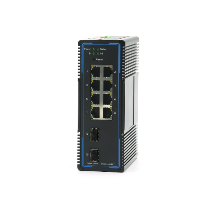 10/100/1000M Managed Industrial SFP Switch 8 UTP Port SNMP / Telnet / WEB Managed