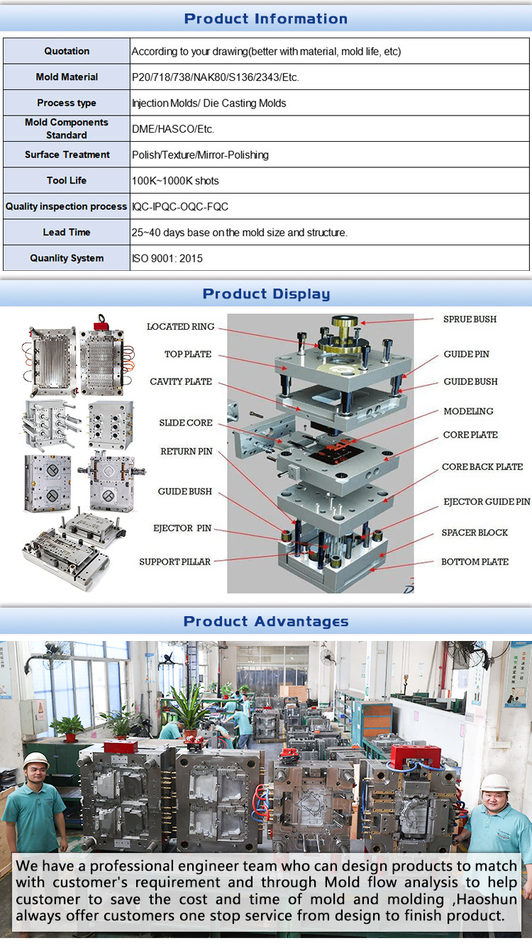 Guangdong OEM Engineering Custom Manufacturer Peek Precision Plastic Parts Injection Molding