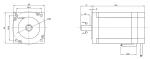 Automotive Electric BLDC Motor W8680 Brushless High Torque