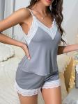 Women Pajama Sets V Neck Sleepwear Lingerie Sexy Feminina Lingerie Women Sexy